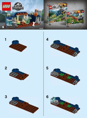 Notice / Instructions de Montage - LEGO - 30382 - Baby Velociraptor Playpen: Page 1