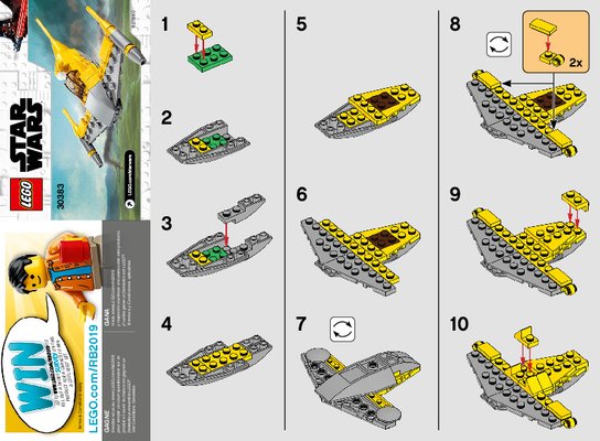 Notice / Instructions de Montage - LEGO - 30383 - Naboo Starfighter™: Page 1