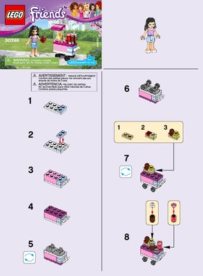 Notice / Instructions de Montage - LEGO - 30396 - Le stand de cupcakes: Page 1