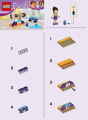 Notice / Instructions de Montage - LEGO - 30400 - Gymnastics Bar: Page 1