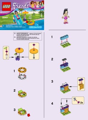 Notice / Instructions de Montage - LEGO - 30401 - Pool Foam Slide: Page 1