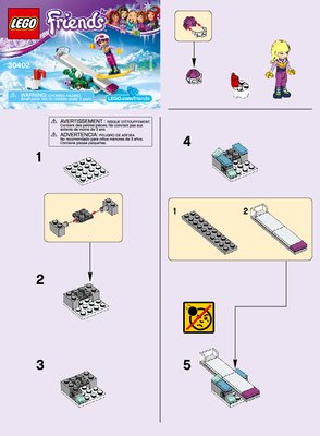 Notice / Instructions de Montage - LEGO - 30402 - Snowboard Tricks: Page 1