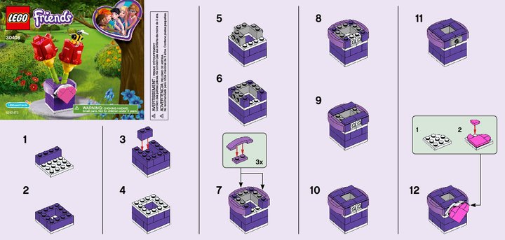 Notice / Instructions de Montage - LEGO - 30408 - Tulips: Page 1