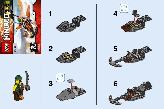 Notice / Instructions de Montage - LEGO - 30423 - Anchor-Jet: Page 1