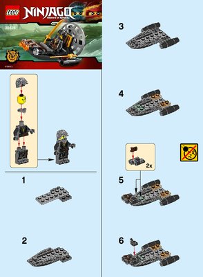 Notice / Instructions de Montage - LEGO - 30426 - Stealthy Swamp Airboat: Page 1