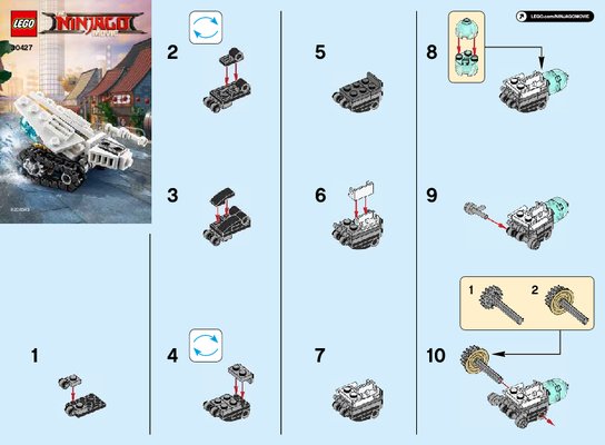 Notice / Instructions de Montage - LEGO - 30427 - Ice Tank Micro Build: Page 1