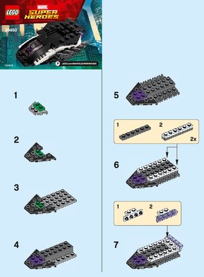 Notice / Instructions de Montage - LEGO - 30450 - Royal Talon Fighter: Page 1