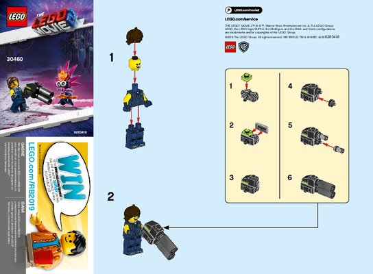 Notice / Instructions de Montage - LEGO - 30460 - Rex's Plantimal Ambush: Page 1