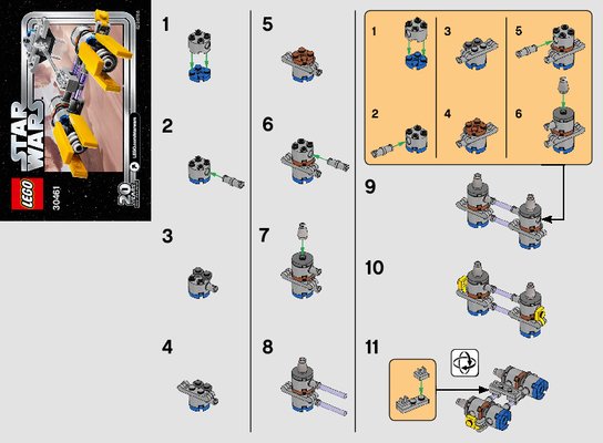 Notice / Instructions de Montage - LEGO - 30461 - Podracer™: Page 1