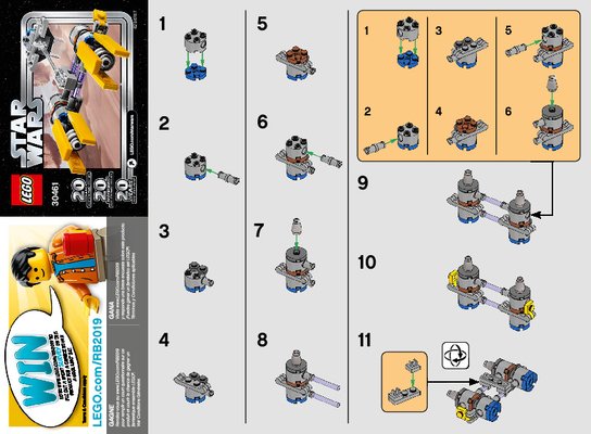 Notice / Instructions de Montage - LEGO - 30461 - Podracer™: Page 1