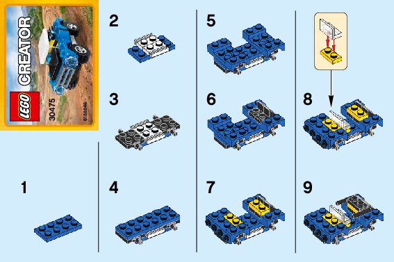 Notice / Instructions de Montage - LEGO - 30475 - Off Roader: Page 1