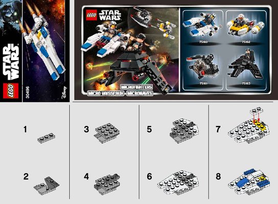 Notice / Instructions de Montage - LEGO - 30496 - U-Wing Fighter: Page 1