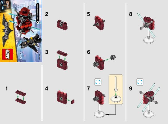 Notice / Instructions de Montage - LEGO - THE LEGO BATMAN MOVIE - 30522 - Batman™ dans la zone fantôme: Page 1