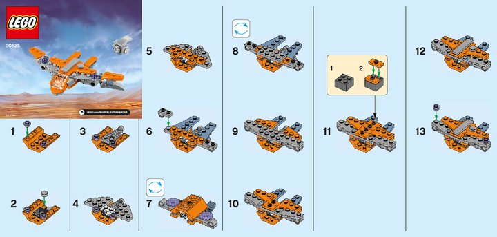 Notice / Instructions de Montage - LEGO - 30525 - The Guardians' Ship: Page 1