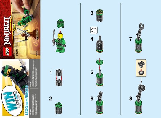 Notice / Instructions de Montage - LEGO - 30534 - Ninja Workout: Page 1