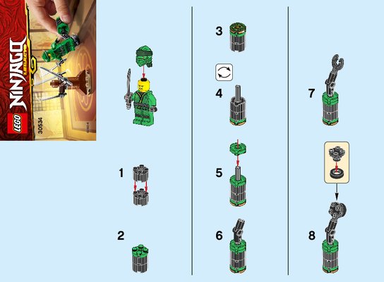 Notice / Instructions de Montage - LEGO - 30534 - Ninja Workout: Page 1