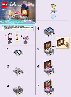 Notice / Instructions de Montage - LEGO - 30551 - Cinderella's Kitchen: Page 1