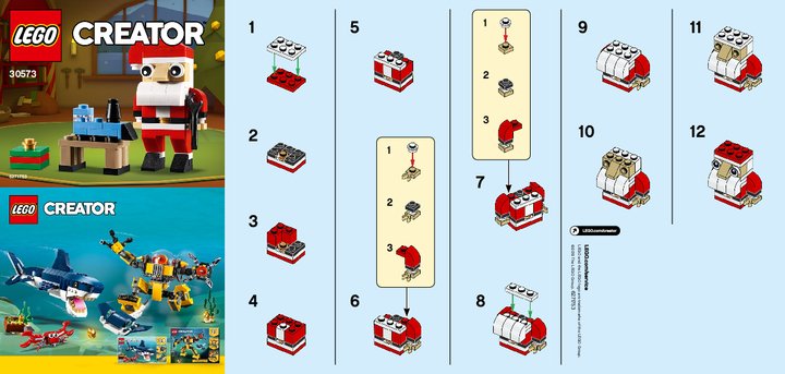 Notice / Instructions de Montage - LEGO - 30573 - Santa: Page 1