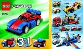 Notice / Instructions de Montage - LEGO - 31000 - Mini Speeder: Page 1