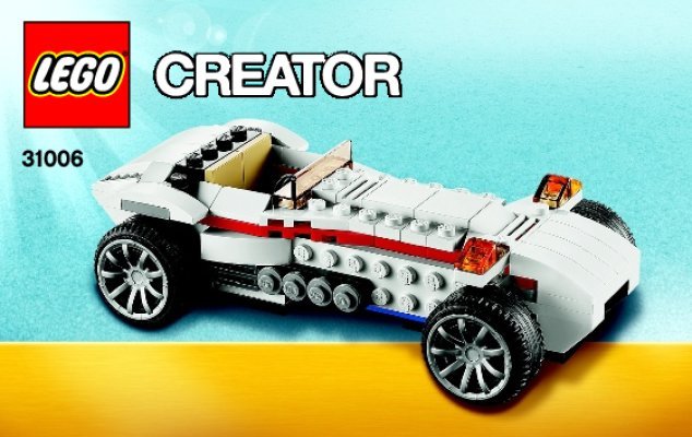 Notice / Instructions de Montage - LEGO - Creator - 31006 - Le bolide: Page 1