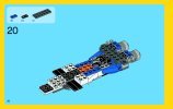 Notice / Instructions de Montage - LEGO - Creator - 31008 - L'avion de chasse: Page 20