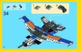 Notice / Instructions de Montage - LEGO - Creator - 31008 - L'avion de chasse: Page 58