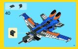 Notice / Instructions de Montage - LEGO - Creator - 31008 - L'avion de chasse: Page 65