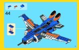 Notice / Instructions de Montage - LEGO - Creator - 31008 - L'avion de chasse: Page 71