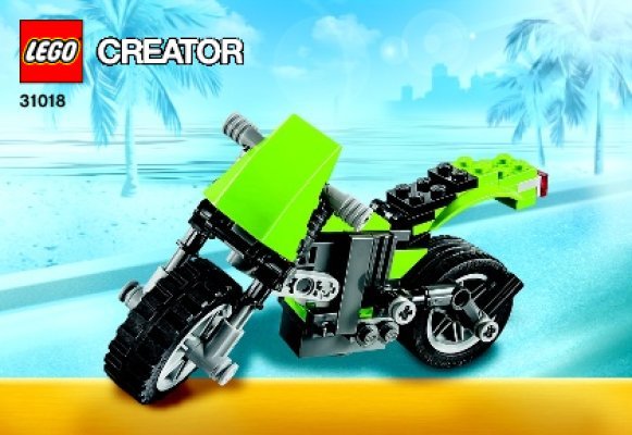 Notice / Instructions de Montage - LEGO - Creator - 31018 - Le chopper: Page 1