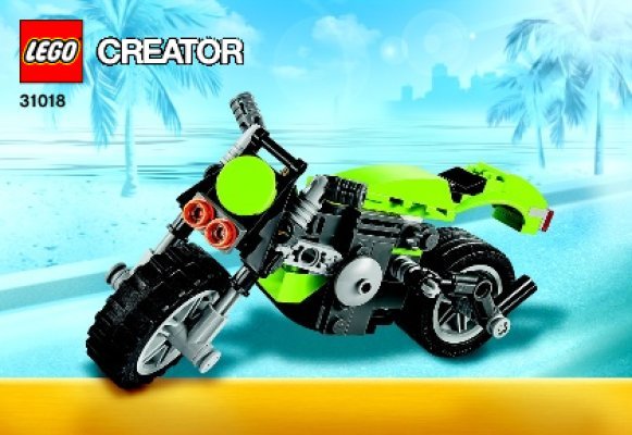 Notice / Instructions de Montage - LEGO - Creator - 31018 - Le chopper: Page 1