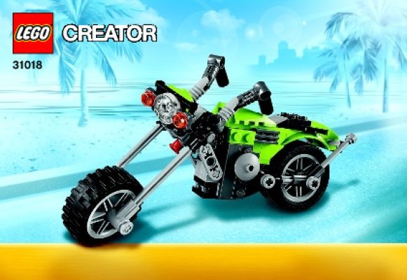 Notice / Instructions de Montage - LEGO - Creator - 31018 - Le chopper: Page 1