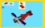 Notice / Instructions de Montage - LEGO - Creator - 31020 - L'avion à double hélices: Page 20