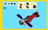 Notice / Instructions de Montage - LEGO - Creator - 31020 - L'avion à double hélices: Page 21