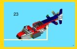 Notice / Instructions de Montage - LEGO - Creator - 31020 - L'avion à double hélices: Page 21