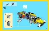 Notice / Instructions de Montage - LEGO - Creator - 31023 - Les bolides jaunes: Page 35