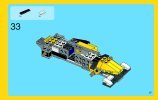 Notice / Instructions de Montage - LEGO - Creator - 31023 - Les bolides jaunes: Page 37