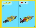 Notice / Instructions de Montage - LEGO - Creator - 31023 - Les bolides jaunes: Page 11