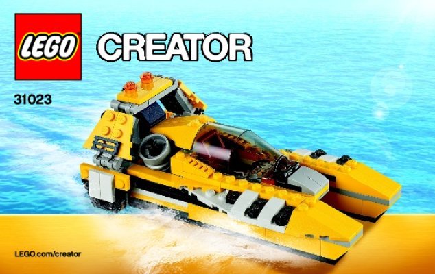 Notice / Instructions de Montage - LEGO - Creator - 31023 - Les bolides jaunes: Page 1