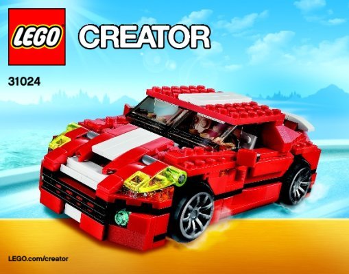 Notice / Instructions de Montage - LEGO - Creator - 31024 - Le bolide rouge: Page 1