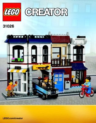 Notice / Instructions de Montage - LEGO - Creator - 31026 - Le magasin de vélos et le Café: Page 1