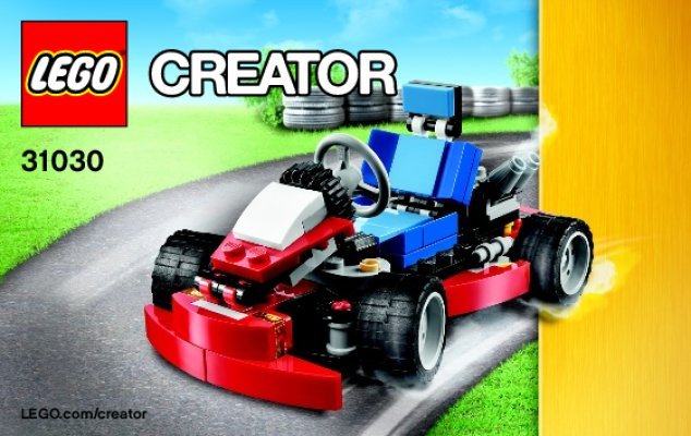 Notice / Instructions de Montage - LEGO - Creator - 31030 - Le Kart Rouge: Page 1