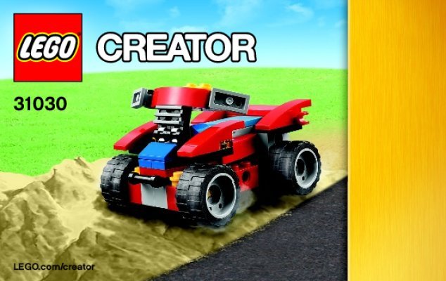 Notice / Instructions de Montage - LEGO - Creator - 31030 - Le Kart Rouge: Page 1