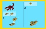 Notice / Instructions de Montage - LEGO - Creator - 31032 - Les créatures rouges: Page 3