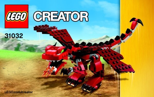 Notice / Instructions de Montage - LEGO - Creator - 31032 - Les créatures rouges: Page 1