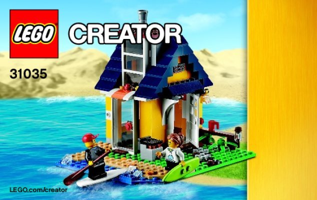 Notice / Instructions de Montage - LEGO - Creator - 31035 - La cabane de la plage: Page 1