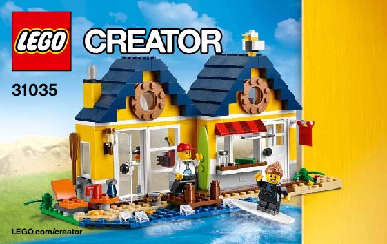 Notice / Instructions de Montage - LEGO - Creator - 31035 - La cabane de la plage: Page 1