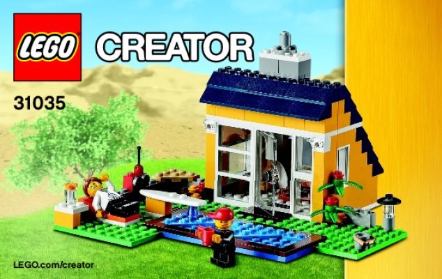 Notice / Instructions de Montage - LEGO - Creator - 31035 - La cabane de la plage: Page 1