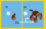 Notice / Instructions de Montage - LEGO - Creator - 31044 - Les animaux du parc: Page 34