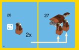 Notice / Instructions de Montage - LEGO - Creator - 31044 - Les animaux du parc: Page 28