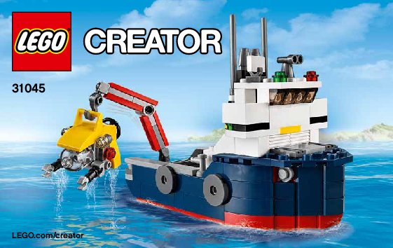 Notice / Instructions de Montage - LEGO - Creator - 31045 - L'explorateur des océans: Page 1